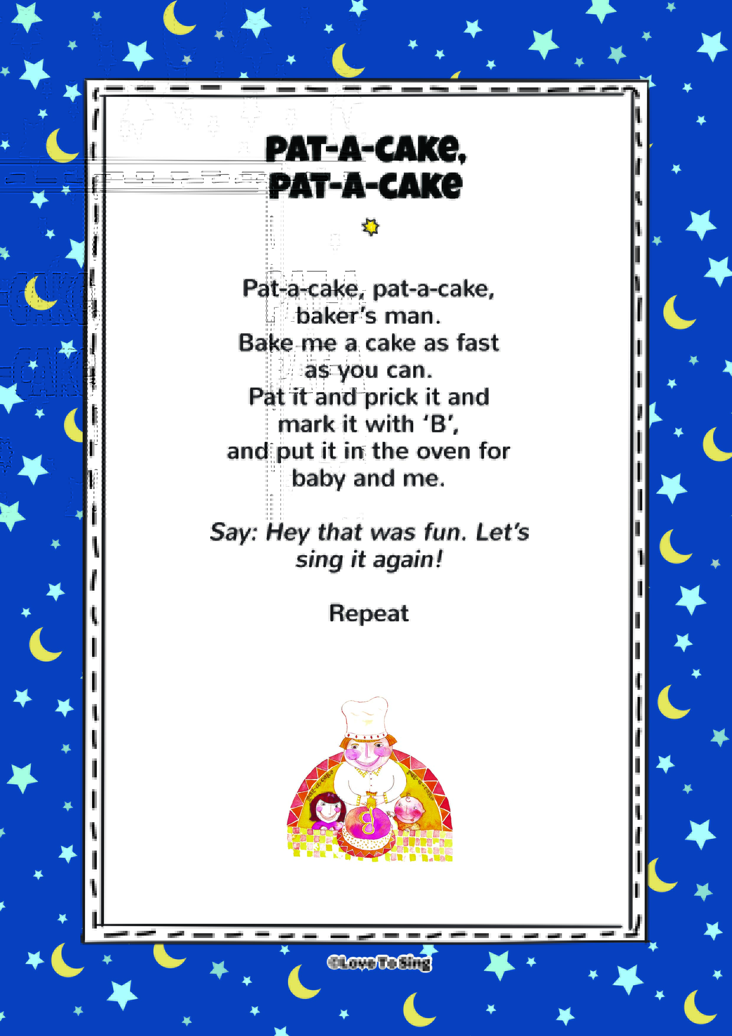 Pat A Cake Lyrics